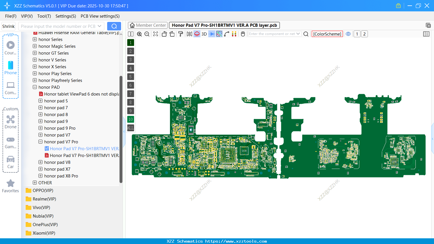 Honor Pad V7 Pro-SH1BRTMV1 VER.A PCB Layer